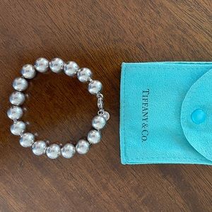 TIFFANY & CO. 10mm Sterling Silver Hardware Ball Bracelet